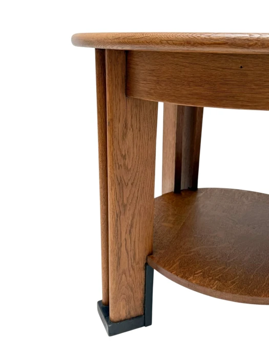 Art Deco Coffee Table by Jan Brunott, Solid Oak, Dutch Design, 1920s